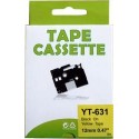 Cassette yellow compatible Brother TZe-631