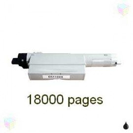 toner noir pour imprimante Dell Color Laser Printer 5110 équivalent 593-10121