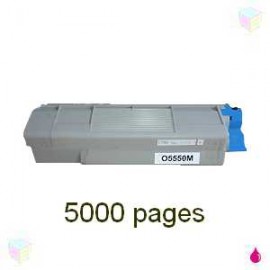 toner magenta pour imprimante Oki C5550 équivalent 43324422