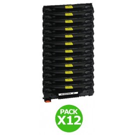 Pack 12 toners pour imprimante HP Laserjet équivalent CE278A