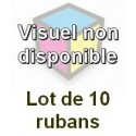 Ruban matriciel compatible lexmark 11a3550 noir - Lot de 10