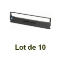 Ruban compatible epson lq-800 (s015021) noire - Lot de 10