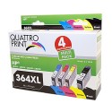Pack Quattro Print HP364XL 4 cartouches compatibles