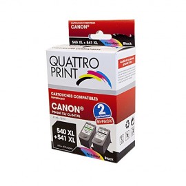 Pack QuattroPrint HP940XL CL541XL 2 cartouches compatibles