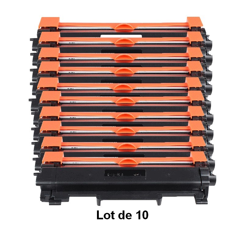 Pack 10 toners compatibles pour imprimante Brother équivalent TN2420