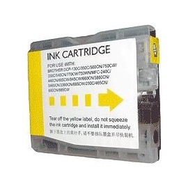 cartouche yellow pour imprimante Brother Mfc 5860cn équivalent LC1000Y